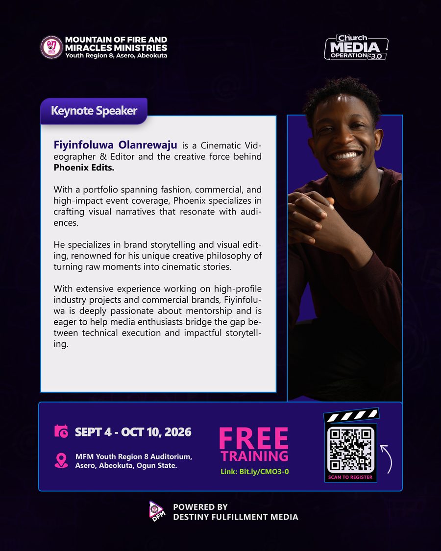 Fiyinfoluwa Olanrewaju — Keynote Speaker